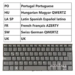 Keyboard For Lenovo YOGA 720-13IKB (80X6 81C3) 720-12IKB LCM16K5 Portuguese Hungarian QWERTZ UK Swiss FR AZERTY LA Spanish