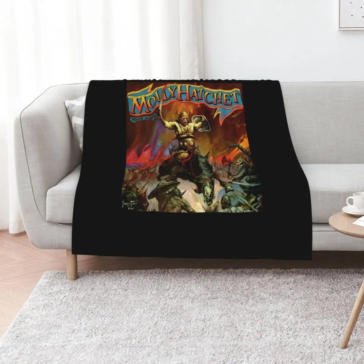 Molly Hatchet Throw Blanket Luxury Furry funny gift Bed covers manga Plaid on the sofa Blankets