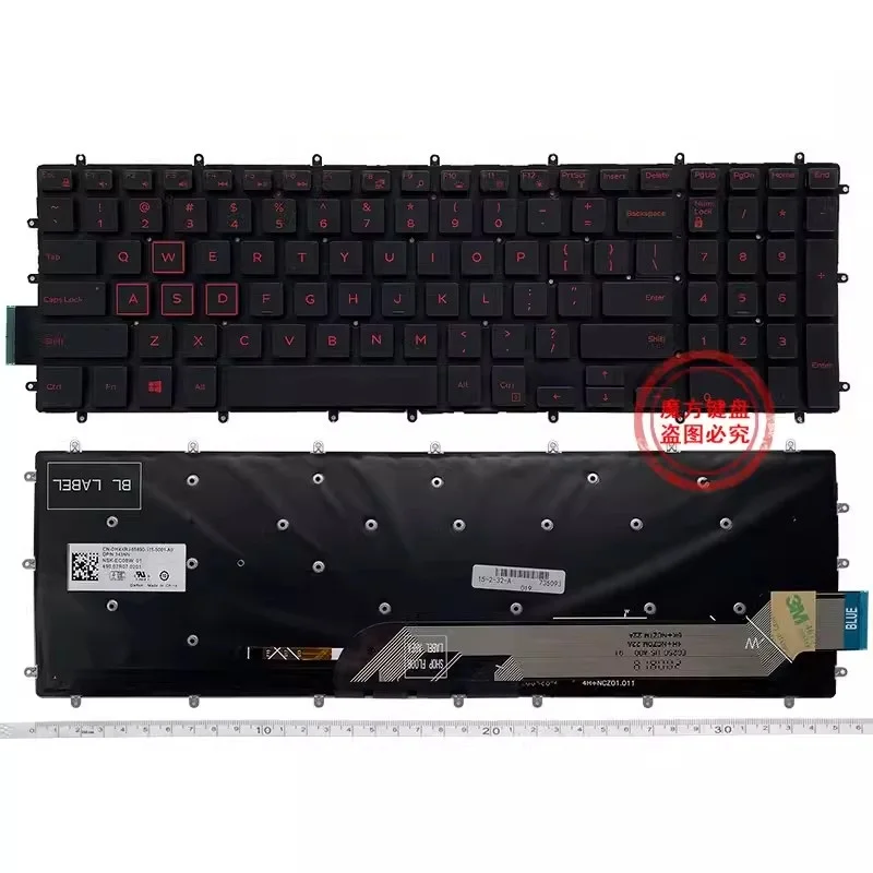 New US Keyboard for DELL Inspiron 3785 3793 3790 5565 5567 5570 P35E007 Keyboard Backlight