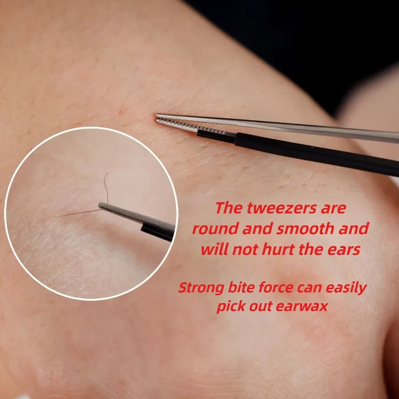Luminous Earwax Tweezers Silicone Advanced Visual Cerumen Hook Charging Ear Scraping Professional Tools ears