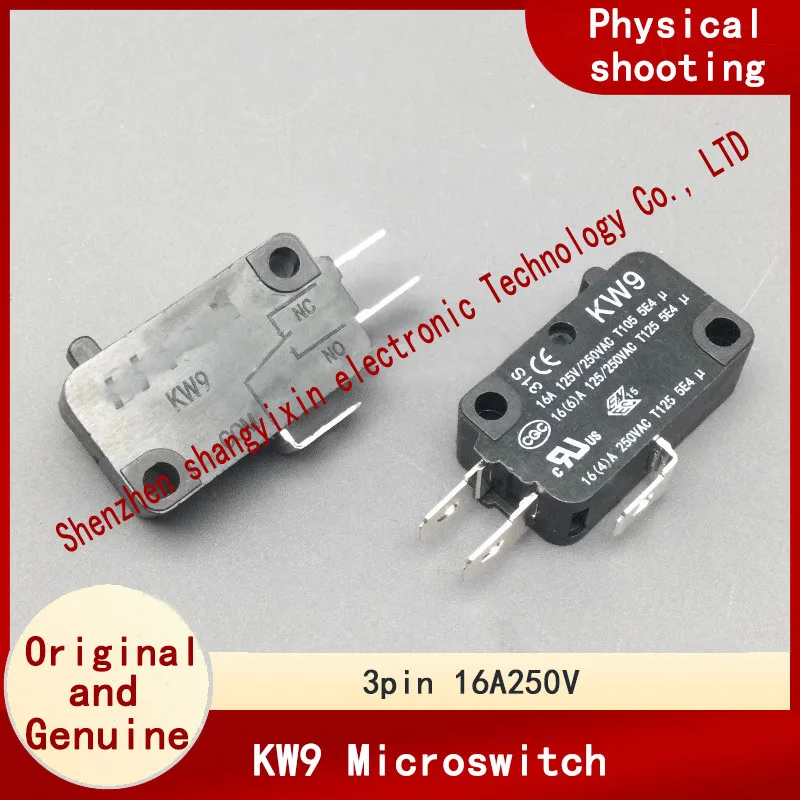 Original KW9 silver contact limit switch Rice Cooker Accessories Three pin micro switch Rice cooker switch 16A250V