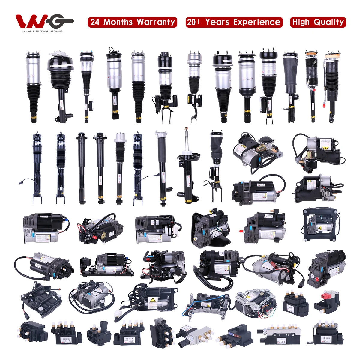 For Mercedes Benz Front Shock Absorber W166 ML350 ML400 GLE400 GLE500 Car Air Spring Suspension 1663205166 1663205266