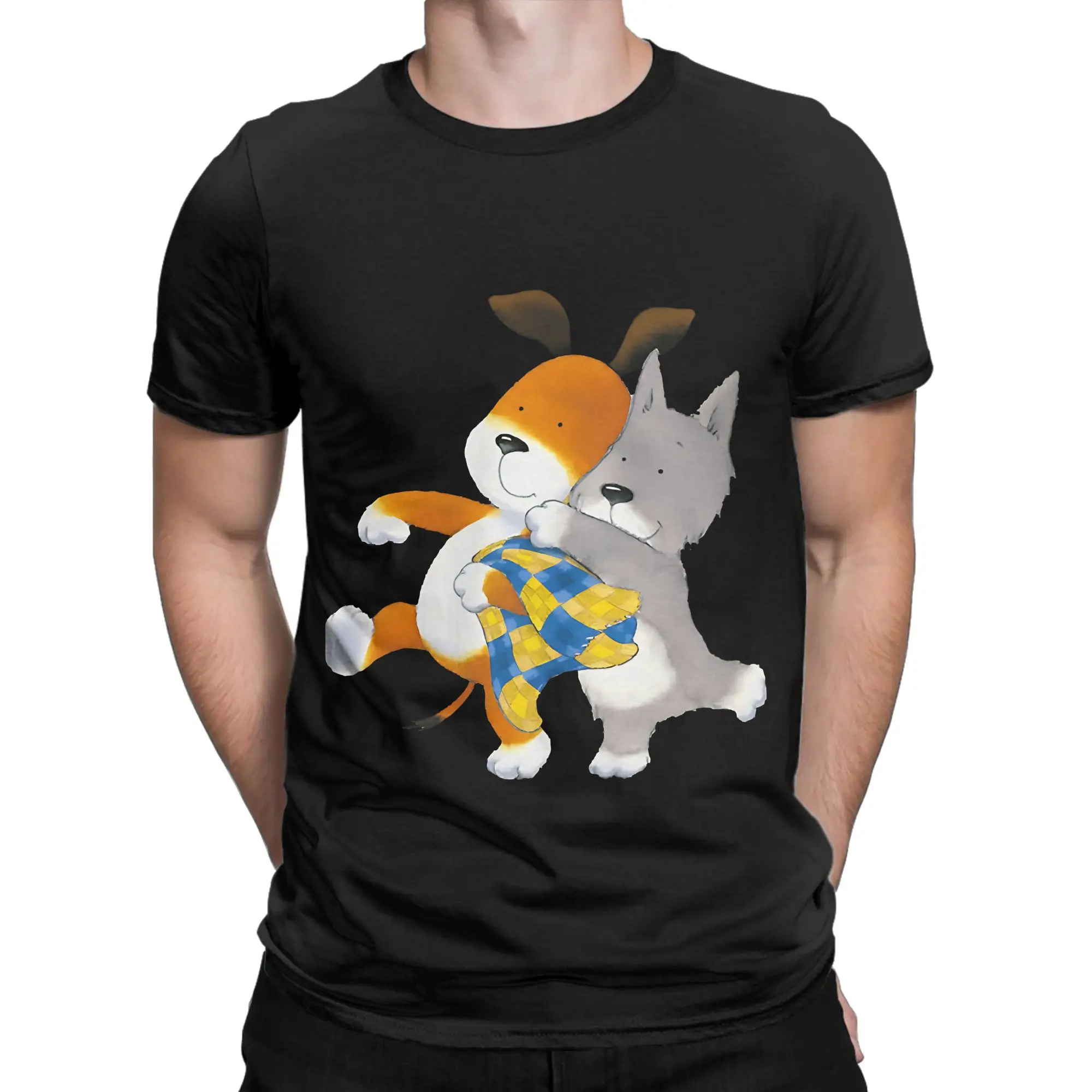 Kipper The Dog   Retro Children Funny 100% Cotton T-Shirt Kipper Tops Tees For Men