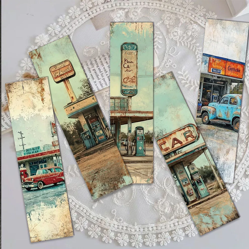 30 個レトロヴィンテージヴィンテージヴィンテージブックマークシリーズシンプルなハンドヘルドアートクリエイティブ素材読書紙ブックマーク DIY ブックマーク