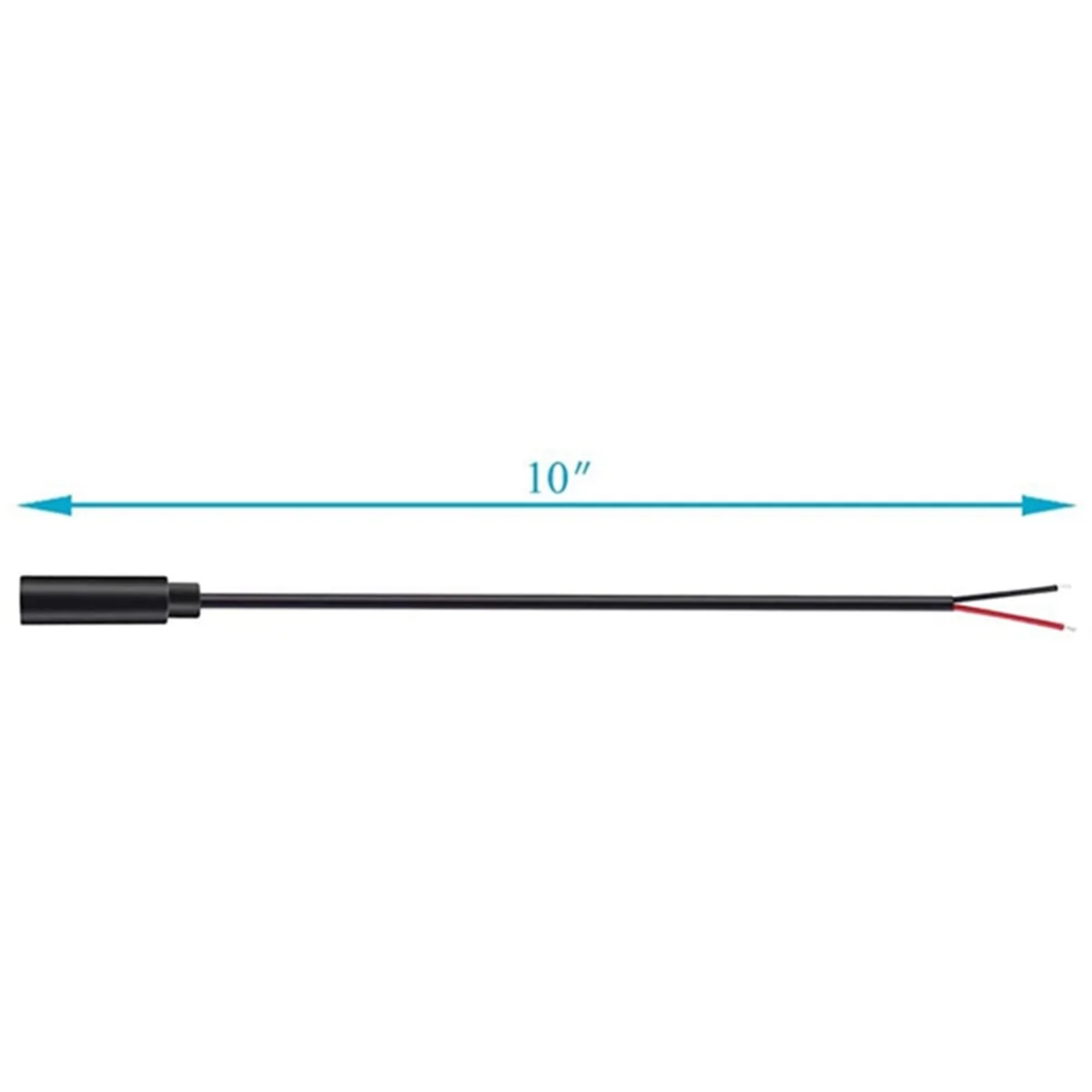

AA88 10Pcs Replacement 3.5mm Female Jack to Bare Wire Open End 2 Pole Mono 1/8 inch 3.5mm Jack Plug Connector Audio Cable