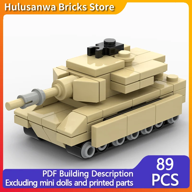 Abrams M1 Modern Military Tanks Model MOC Building Bricks War Equipment Modular Technology Gifts Holiday Assemble Children Toys