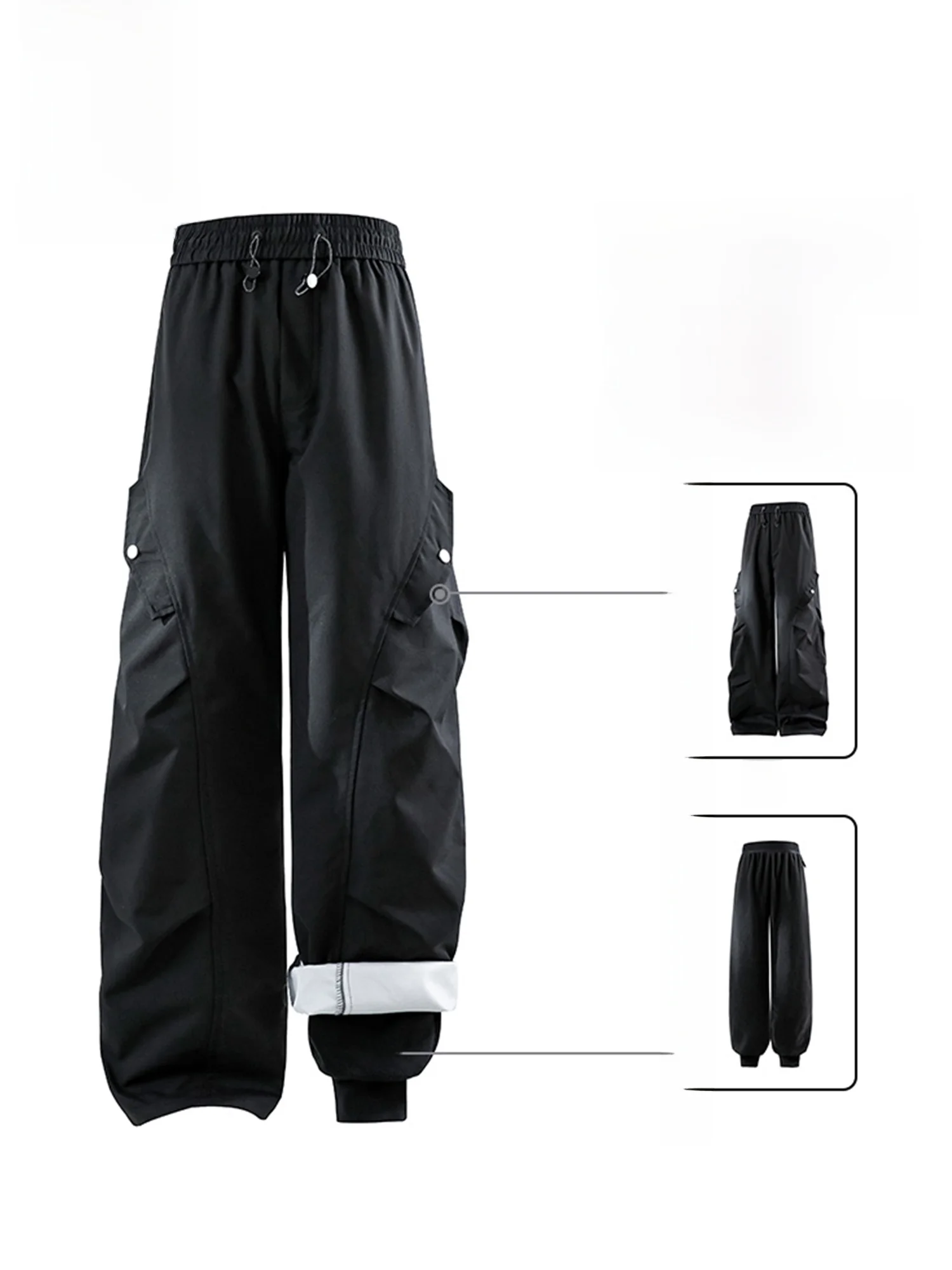 

PaulFrank Monkey Tee-In-One Men's Casual Pants Fce Lined Outdoor Warm Trousers Autumn Winter New Sle Loose Fit Straigh...