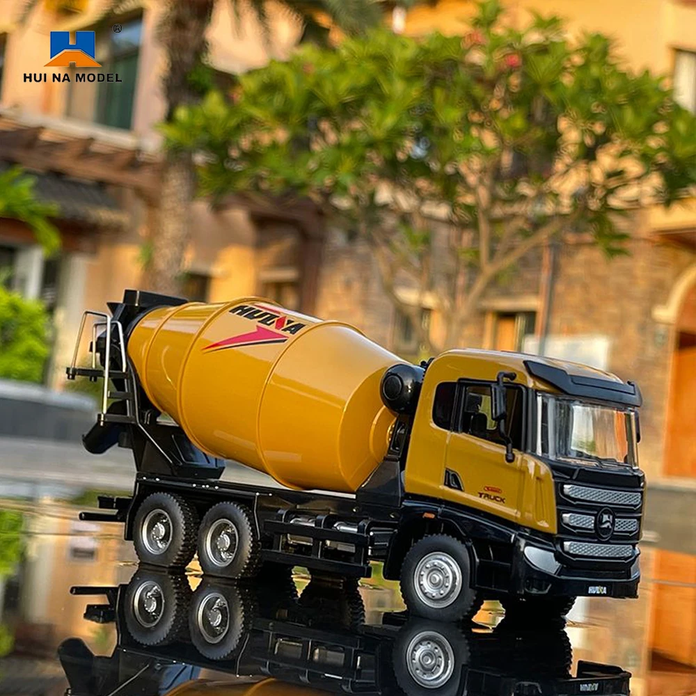 1:50 Huina Toy Alloy Car Model Simulation Crane Loader Dumper Truck Engineering Vehicle tractor Collection Toys for Children kid