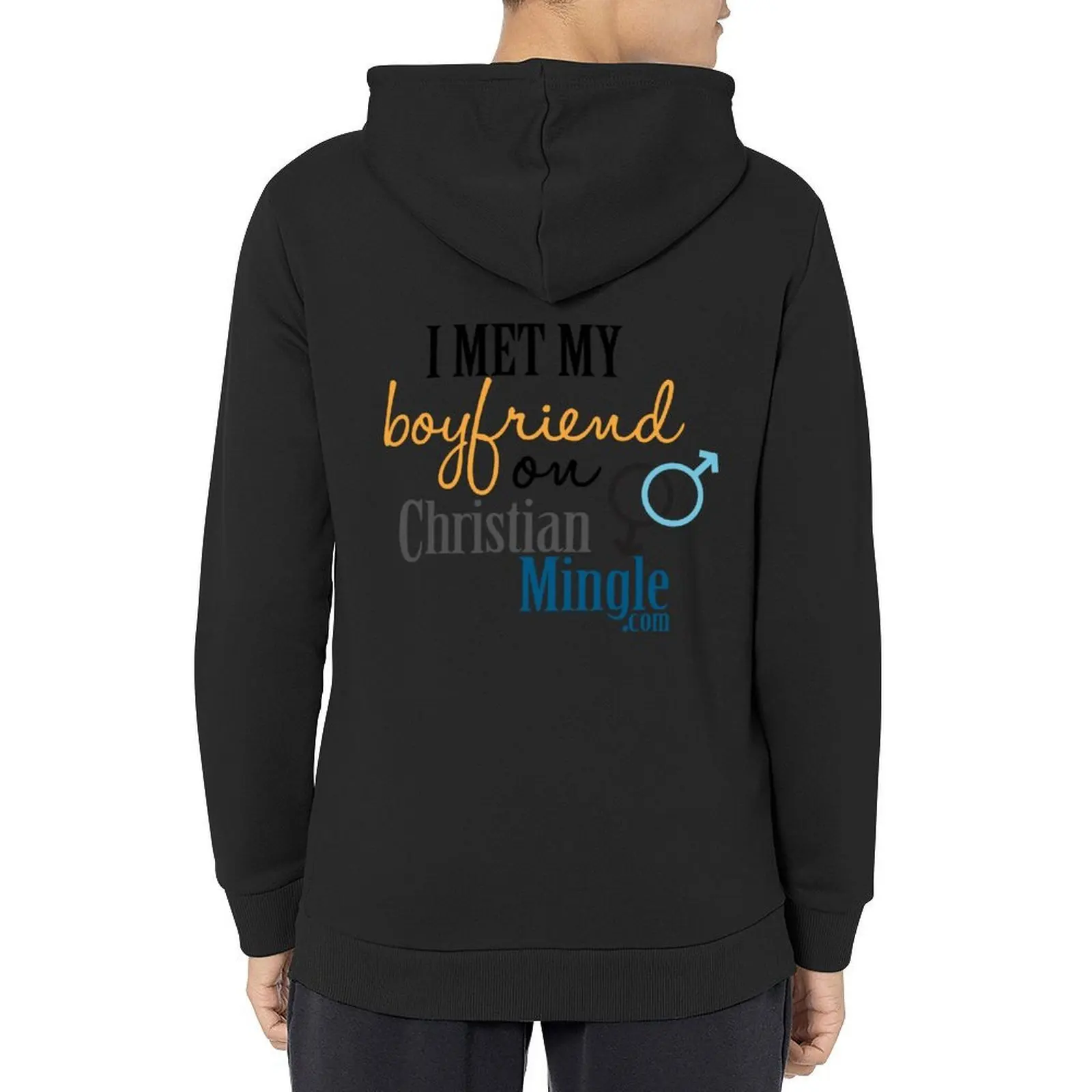 

I Met My Boyfriend on ChristianMingle.com Hoodie men's coat anime clothes korean clothes korean autumn clothes men's hoodies