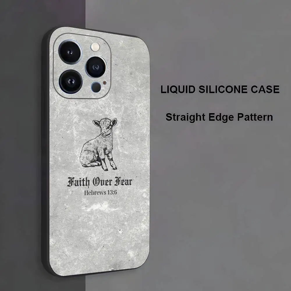 حافظة هاتف كريستيان لامب لهاتف آيفون 17,16,15,14,13,12,11,Pro Max,XS,X,XR,SE,Mini,8,7,غطاء أسود من السيليكون الناعم