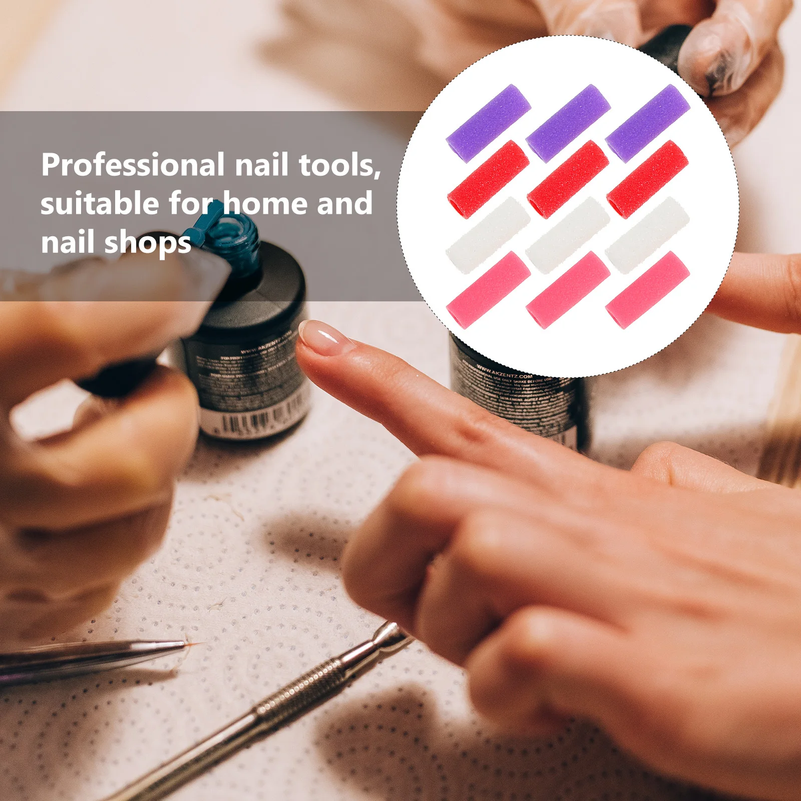 

32pcs Nail Sanding Bands Grinding Polishing Tool For Manicure Pedicure Gel Polish Removal Diy Nail Art Salon Use Kit