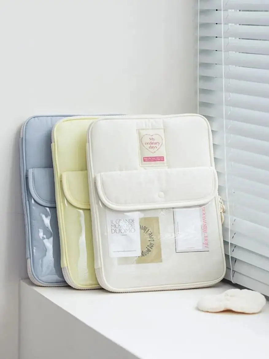 New Model 3 Inch iPad Snap Button Insert Bag Tablet Cuter Bag Storage Case Digital Accories Tablet Covers