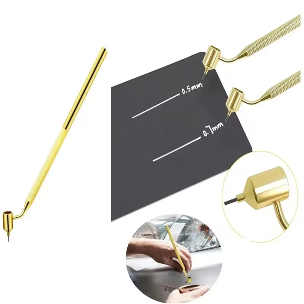 Detailing Fine Line Fluid Writer Paint Applicator Pen Slanting Precision Ruling Pens for Rock Chips Car Scratch Repair Touch Up