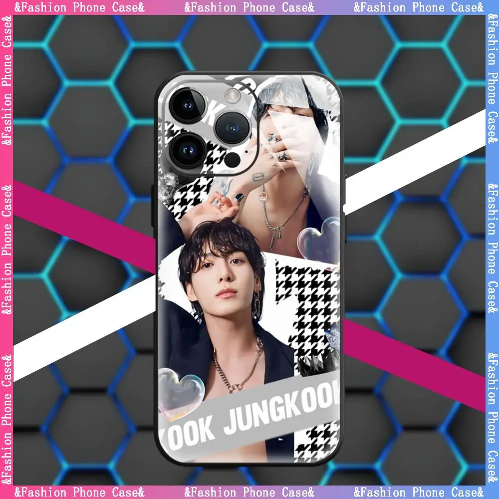 COOL J-JungkookS KPOP funda de teléfono AG acrílico cuidado suave para iPhone 17 air 16 e 15 14 13 12 11 Plus Mini Pro Max