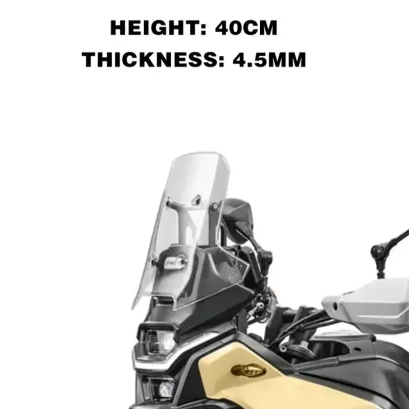 For CFMOTO 450MT Windshield Motorcycle Heightening and Widening Windshield 2024 450 MT Modification Accessories