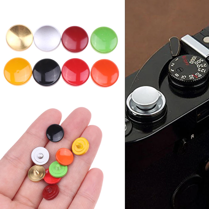 1Pc Metal Concave Surface Camera Soft Shutter Release Button For Fujifilm Fuji X100 X-E1 X-E2 X100S X10 X20 With Rubber Ring