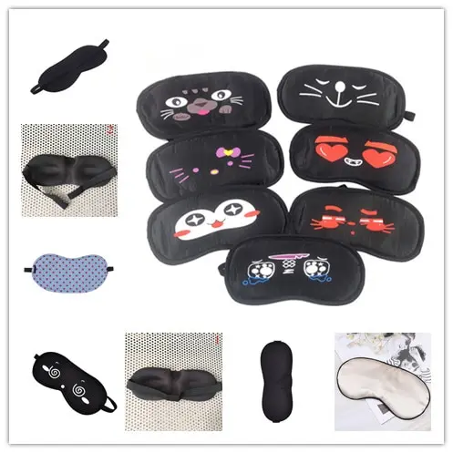 

Sleeping Blindfold Eye Mask Rest Relax Eye Patch For Women Men Travel Sleep Soft Natural Padded Shade Cover Multi Styles