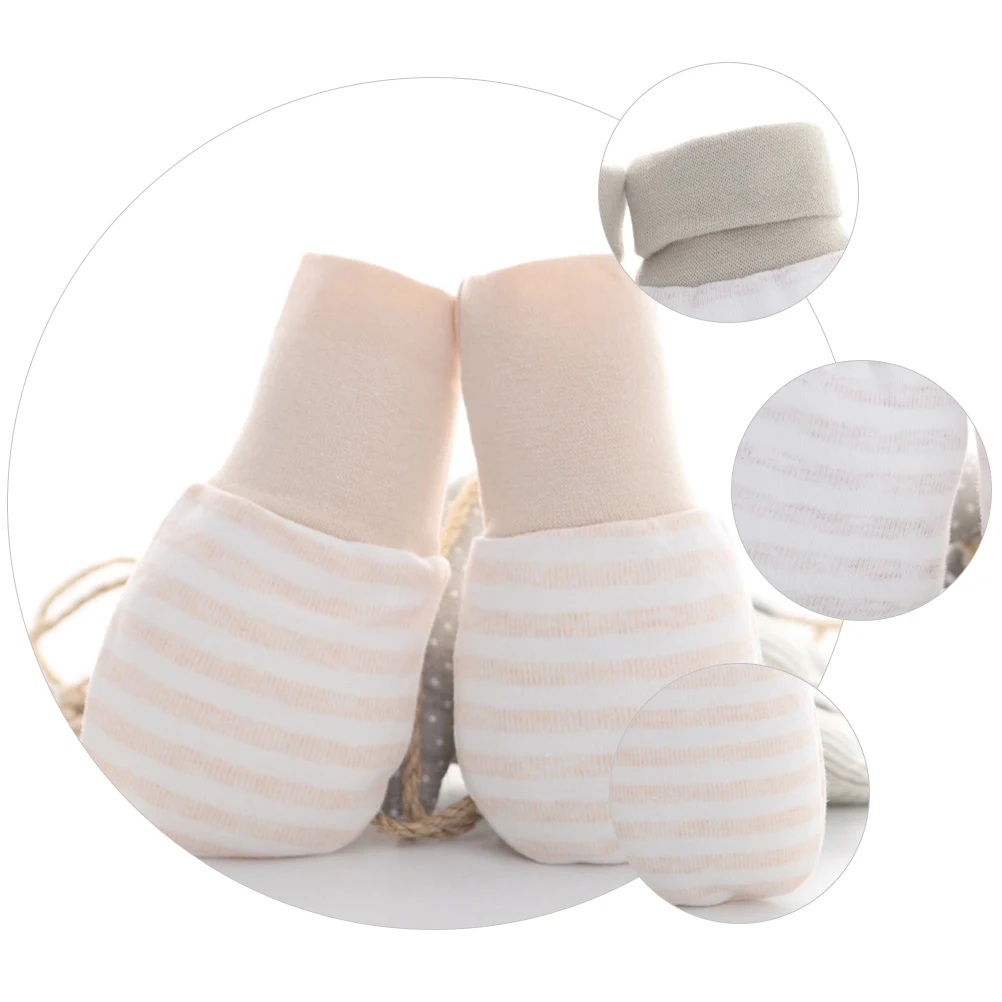 

4 Pairs Face Scratch Gloves Toddler Mittens for Newborn Cloth Infant Winter