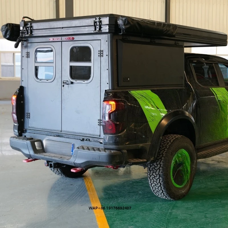 Camper TP07B Quick Setup Overland Truck Camper Hard Shell Rooftop Lightweight Truck Campers