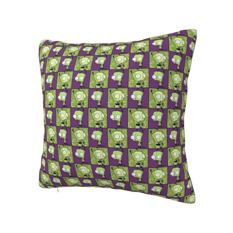 Custom I-Invader Z-Zim Cartoon Square Pillow Cover Home Decor 3D Two Side Printed Cushion Cover for Living Room