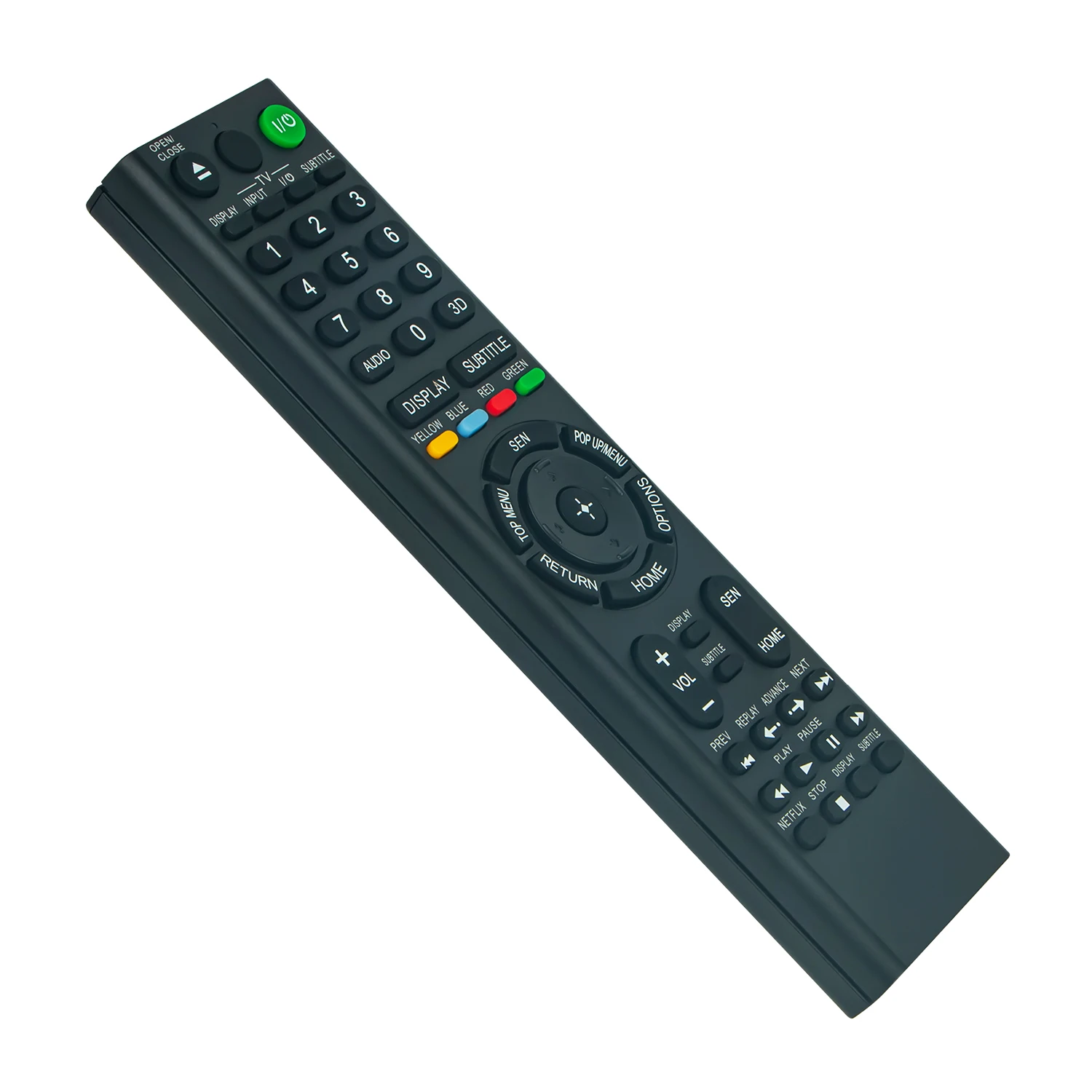 Controle Remoto Substituído Fit para Sony Blu-Ray Disc, DVD Player, BDP-S790, RMT-B122P, RMT-B122C, RMT-B122A, RMT-B123A, Novo