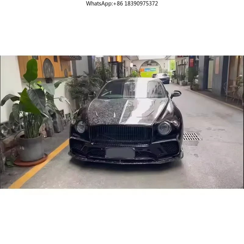 Old Upgrade New Upgrade 2010 to 2020 for Bentley Continental GT Upgrade Bodykit Bumper Hood Light Cover Conversion Kit