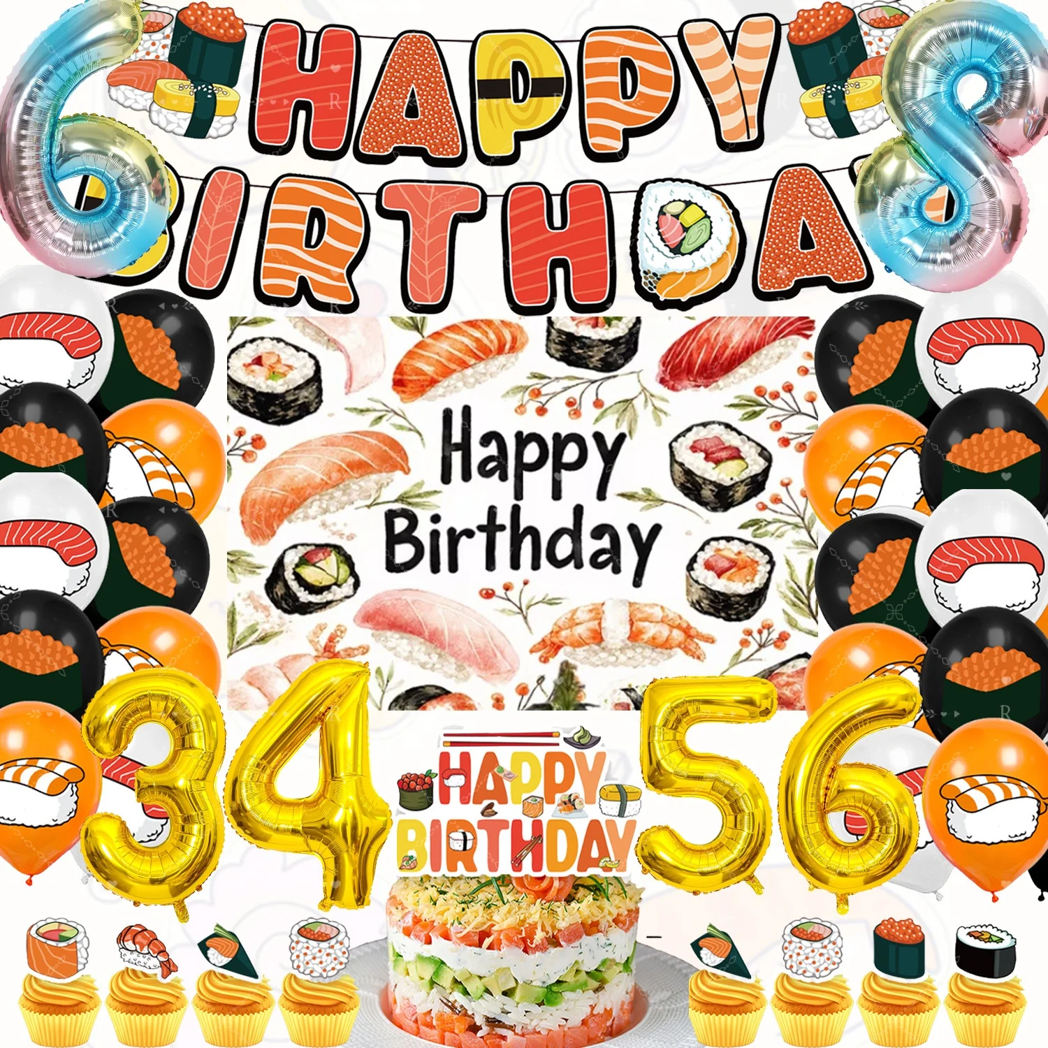 Event Party Shop - Decoraciones para Fiestas de Sushi, Artículos