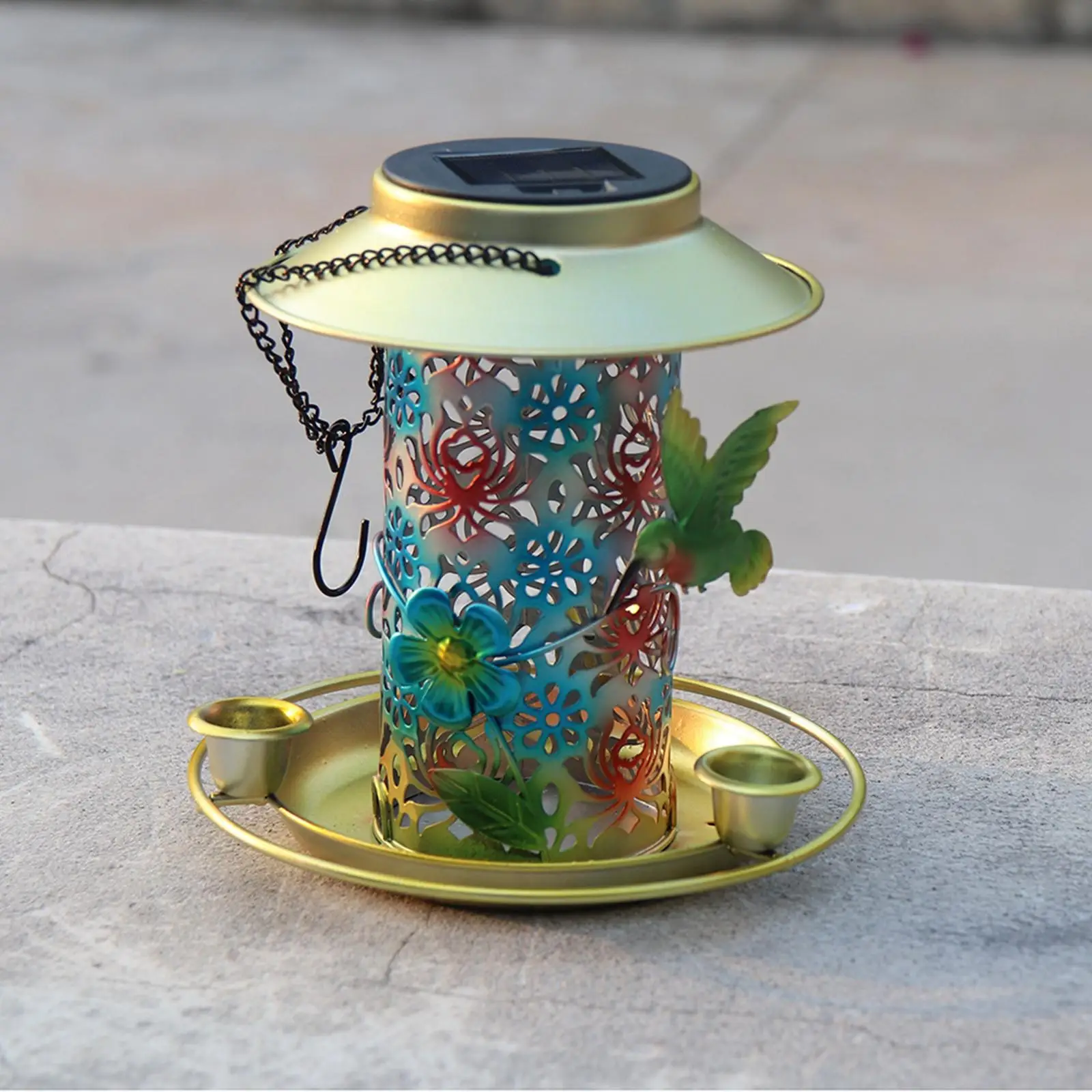 

Solar Bird Feeder Birdfeeders for Garden Decoration Outdoors Hanging Outside