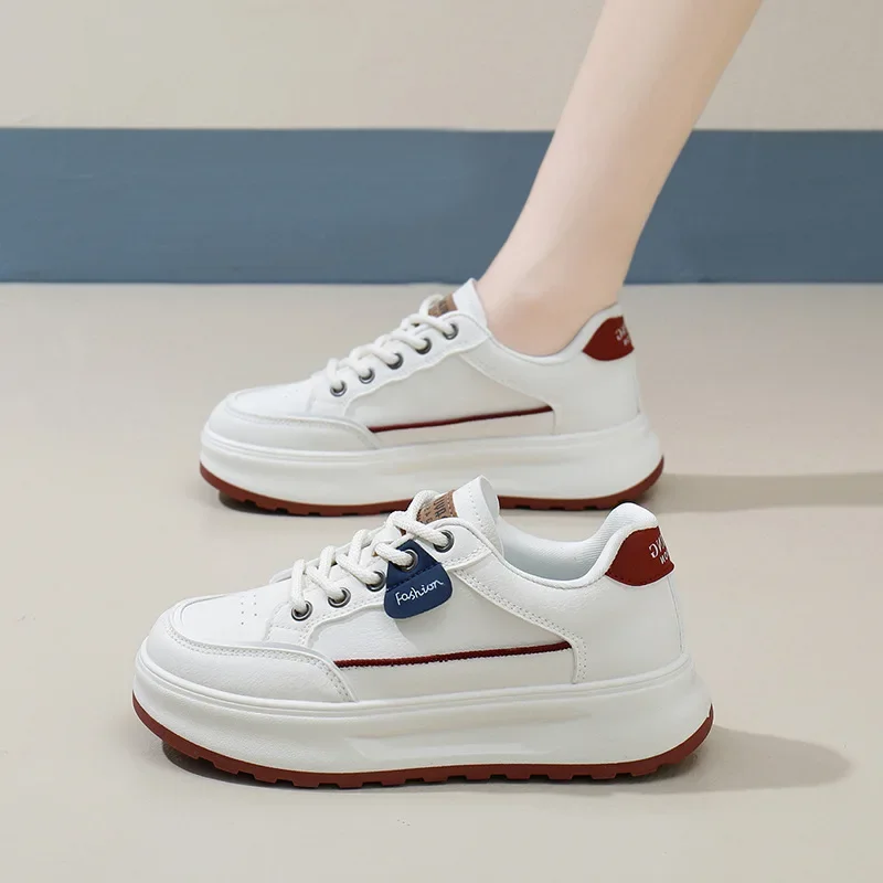 Кроссовки женские осенние с круглой головкой повседневная женская повседневная спортивная обувь универсальные женские сабо на толстой подошве