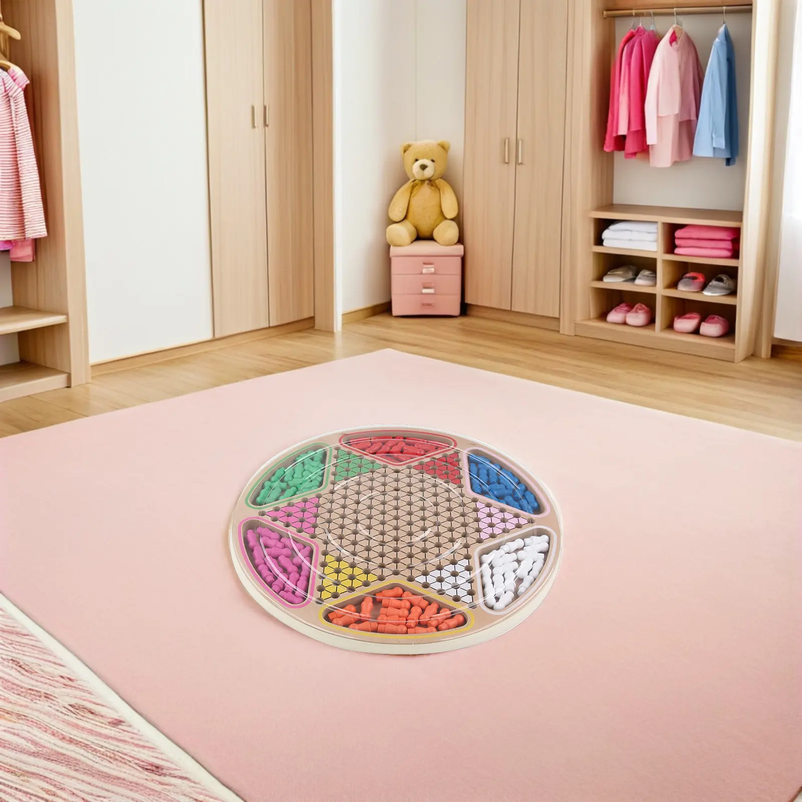 

Набор деревянных китайских шашек 2-в-1: развивающая игра из натурального дерева, ударопрочная, для детей, для игр в помещении