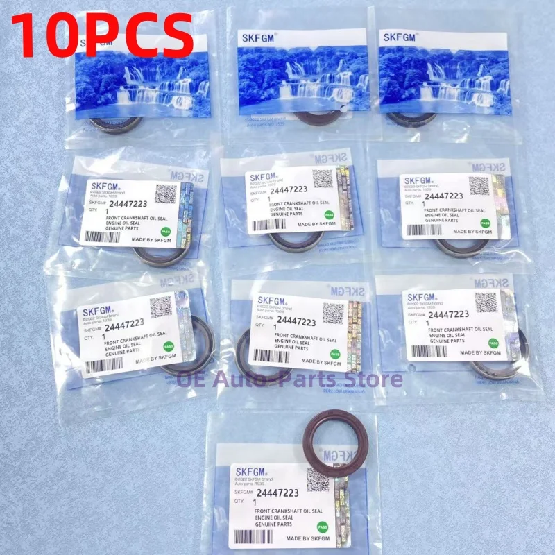 10PCS Engine Crankshaft Main Oil Seal Front 24465791 For Chevrolet CRUZE Sonic Epica Excelle- XT GT 25194224 24465790 24447223