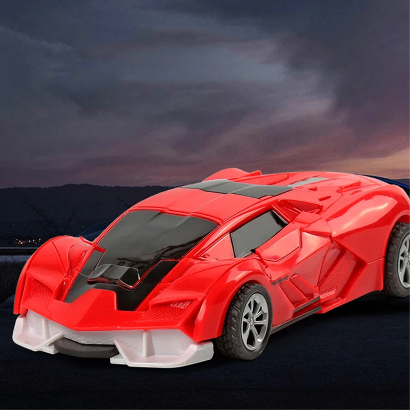 Transforming Toy Sports Car Children Transformation Robot Kit Toys Models 2 In 1 One Step Model Deformed Car Toy for Boy Gift