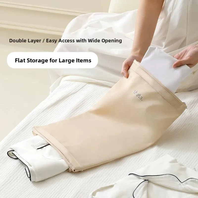 

Портативная двухслойная сумка для хранения нижнего белья, дорожная сумка-органайзер для деловых поездок, отдельная сумка для ручной клади