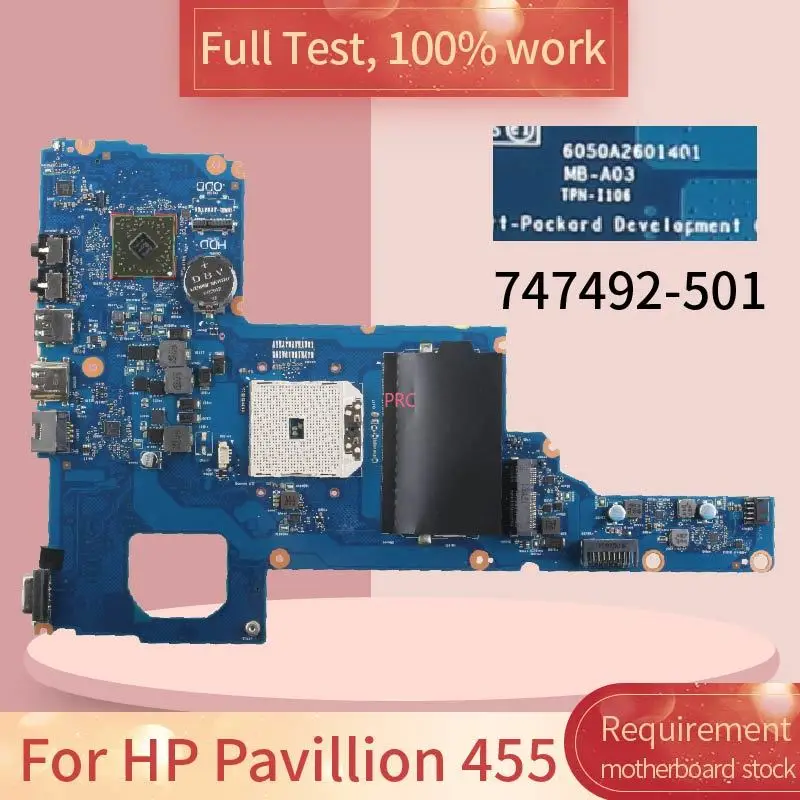 

Материнская плата для ноутбука HP павильон HP455 HP1000 6050A2601401 795324-001 795324-501 1RAM слот для ноутбука протестированная материнская плата