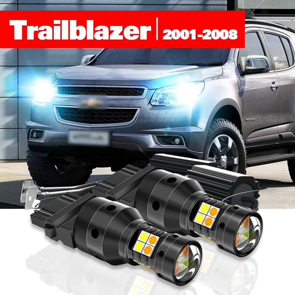 Für Chevrolet Trailblazer 2001-2008 2 Stück LED Dual-Mode Blinker + Tagfahrlicht DRL 2004 2005 2006 2007 Zubehör