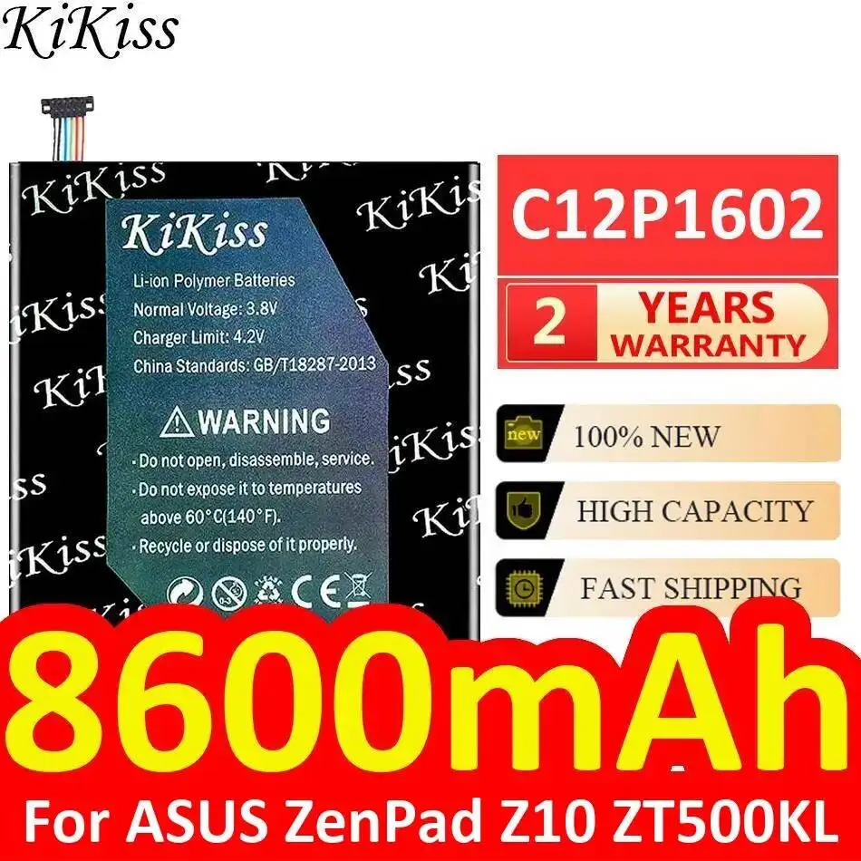 

8600mAh Tablet Battery Environmentally Friendly C12P1602 For Asus Zenpad Z10 ZT500KL High Performance