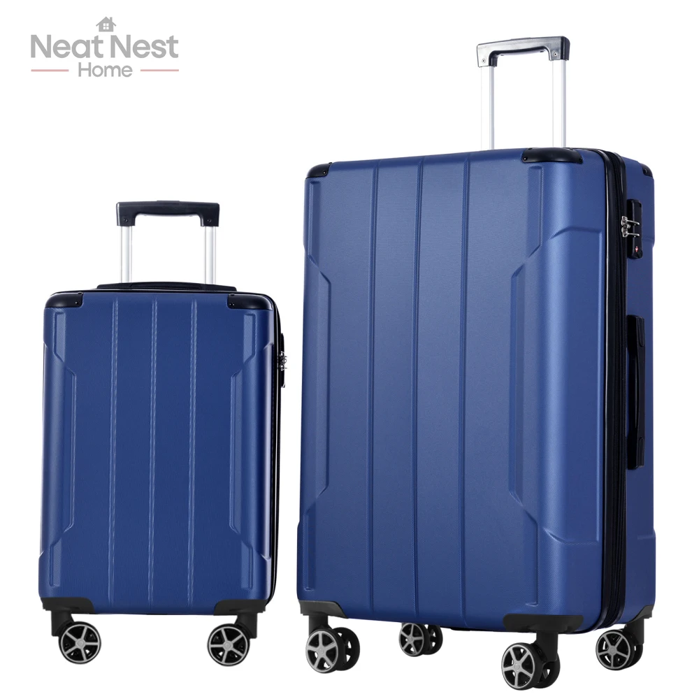 

2 Piece Hardshell Luggage Sets,Carry-on Luggage,Lightweight and Expandable Suitcases with Double Wheels(20/28) for long travel.