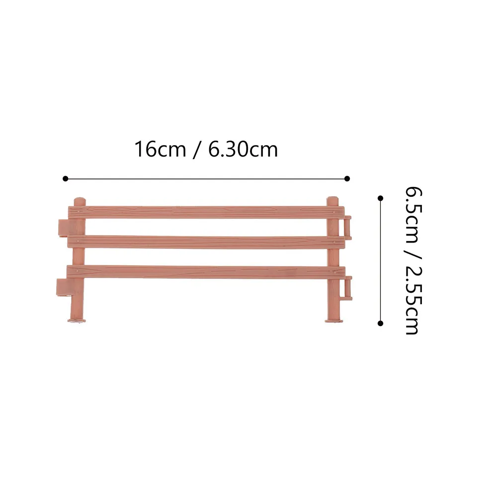Mini Plastic Garden Fence 30 Piece Landscape Border Kit for Potted Plants Farm Models and DIY Decor