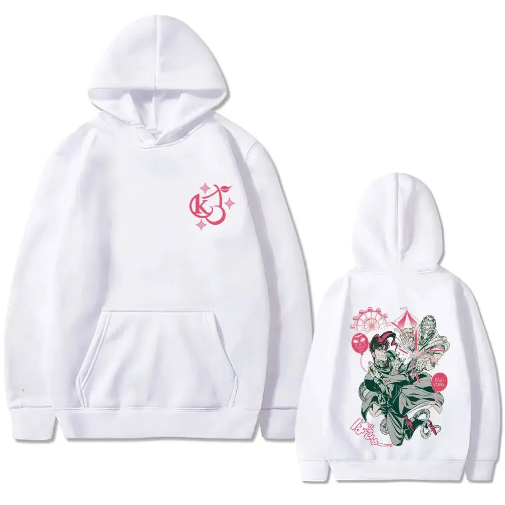 سويت شيرت هاراجوكو جوجو مغامرة غريبة أنيمي جرافيك هوديس جوتارو كوجو ديو جيورنو مانغا ملابس رياضية مطبوعة بقلنسوة #3