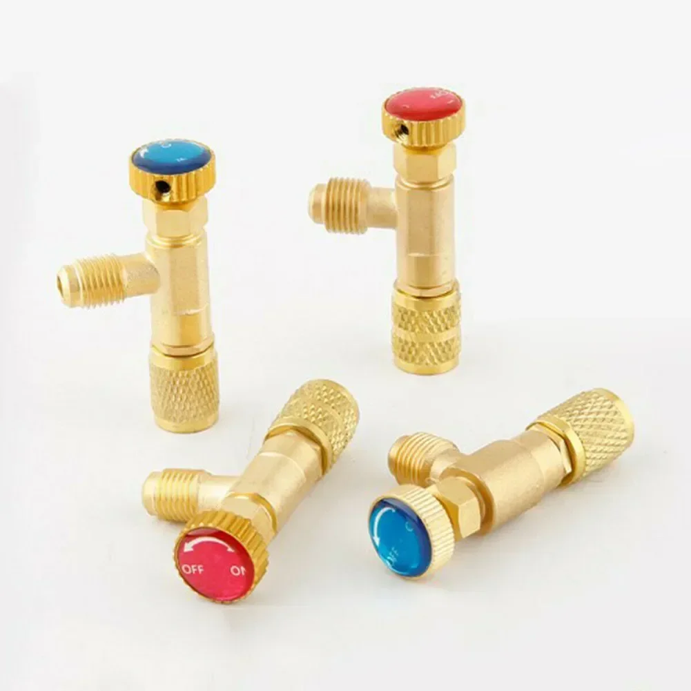 

Air Conditioning Refrigerant1 Safety Valve R410A R22 1/4 " Refrigeration Charging Safety Liquid Adapter Hand Tool Parts