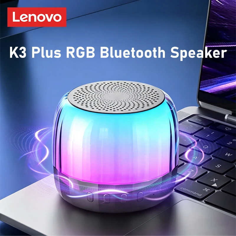 

Bluetooth-колонка Lenovo K3 Plus RGB с низкой задержкой, 3D-стереозвуком, поддержкой TF-карт, беспроводным сабвуфером для ПК, телефонов и ноутбуков. Распродажа.