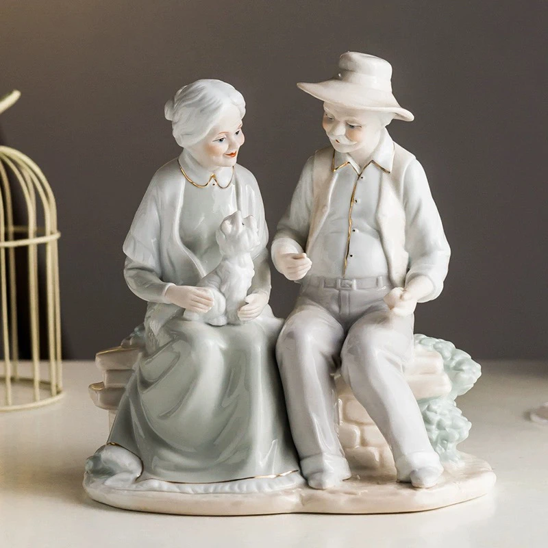 

Gifts , Love for the Elderly, Gold Wedding, Silver , Diamond , Ceramic Sculpture for Parents