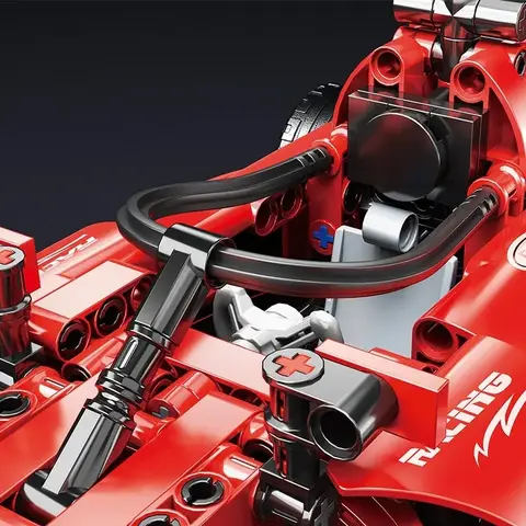 2025 Technical NEW F1 Racing Car Building Blocks Set MOC Model Kit DIY Assembly Bricks Creative Educational Toys For Children​