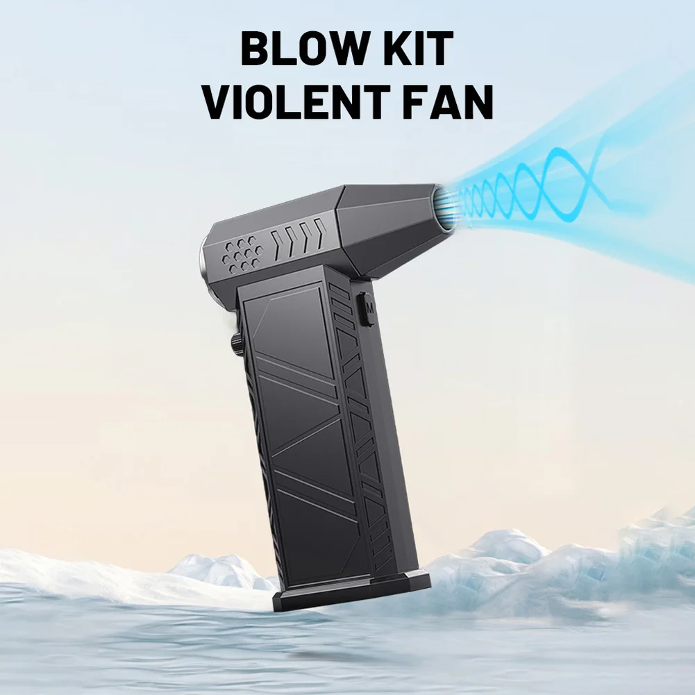 X9 جديد 300000 RPM Turbo Jet Fan منفضة هواء كهربائية قابلة للتعديل سرعة الرياح توربو منفاخ عنيف قابل لإعادة الشحن ضوء سيارة نظيفة