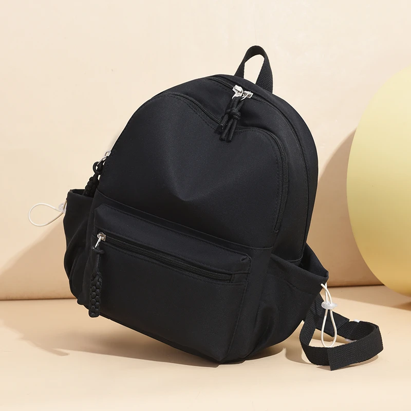 Nylon Zipper Solid Color Ladies Backpacks New Commuting Bags for Women 2024 Simplicity Bolsas Para Mujeres