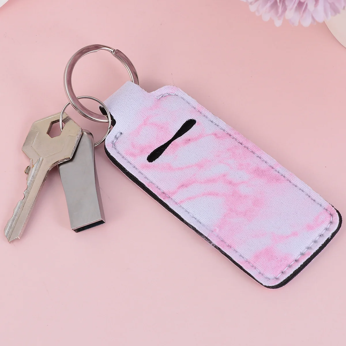 

5Pcs Hand Bottle Cover Portable Protective Sleeve Key Chain Set White Pink Blue Black Purple Hand Bottle Cover