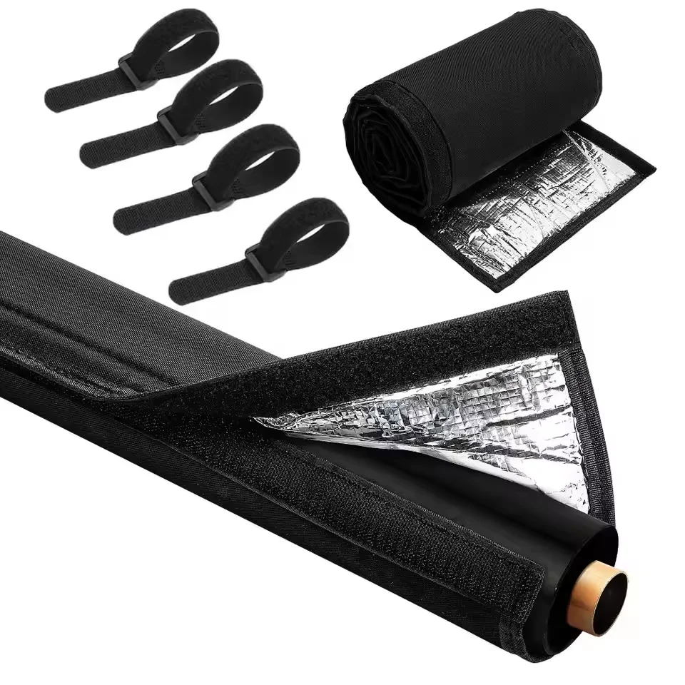 3-Layer HVAC Copper Pipe Insulation Cover 600D Oxford Waterproof AC Hose Insulation Sleeve Adjustable Air Conditioner Hose Cover
