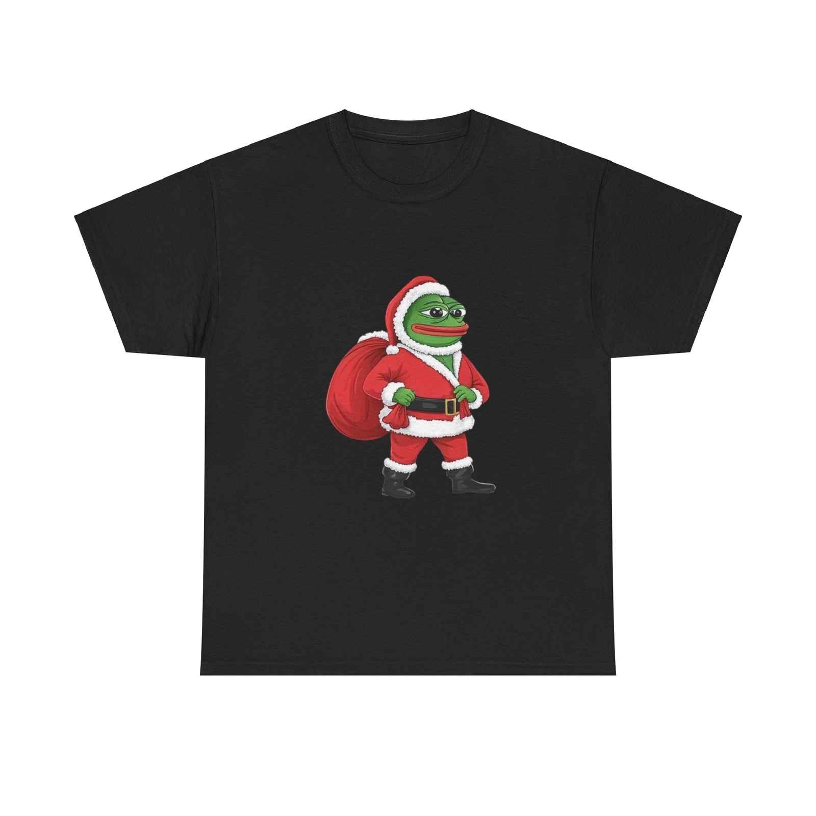 PEPE THE FROG SANTA camiseta navideña Pepe The Frog Meme Chill Dog Meme Y2k estilo Harajuku moda Casual Tops nueva llegada