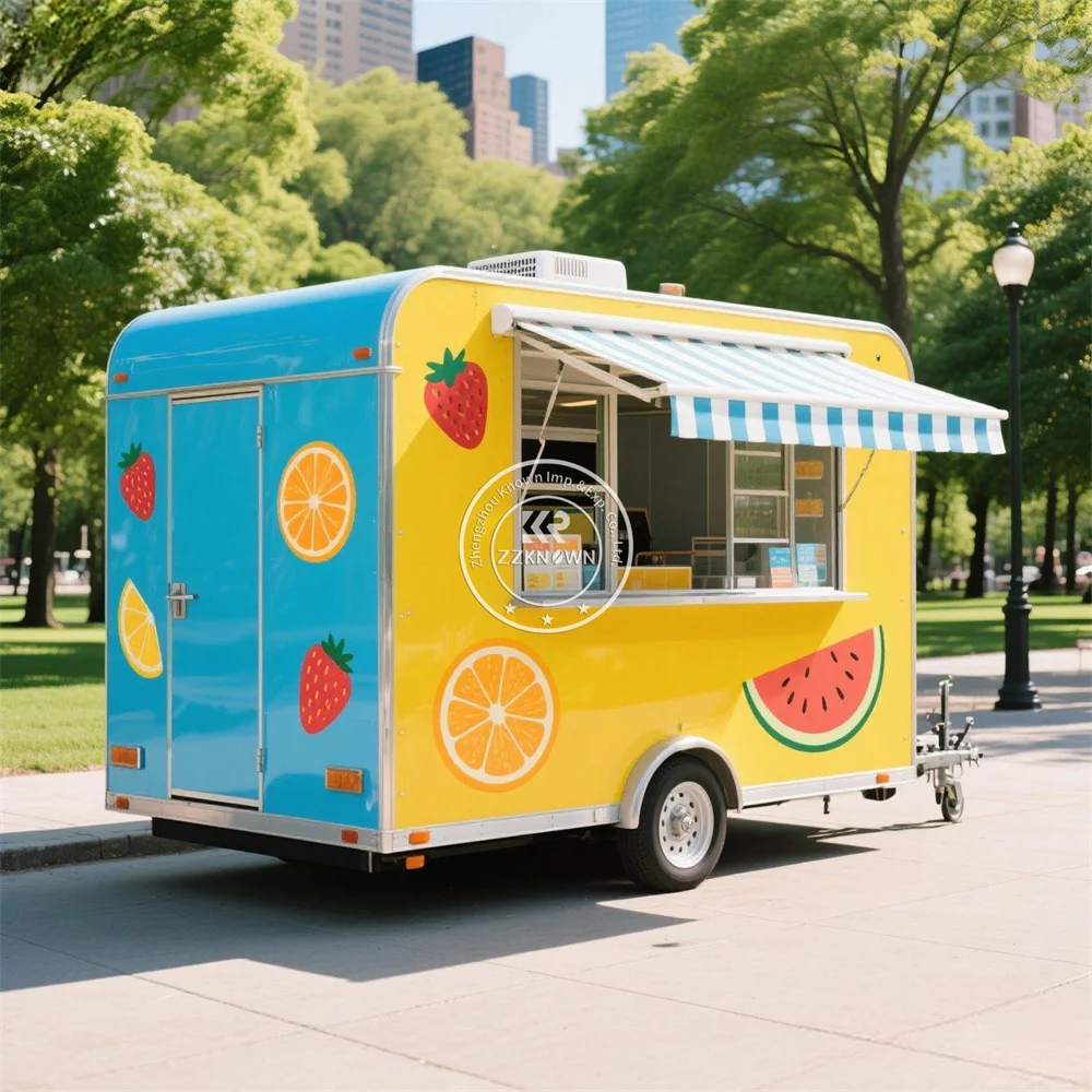 

Usa Standard Concession Fast Food Truck Catering Cart Snack Pizza Coffee Kiosk Street Mobile Food Trailer With Full Kitchen