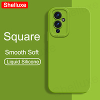 For OnePlus9 Case Shelluxe Square Liquid Silicone Soft Cover For OnePlus 9 9R 9RT One Plus 10 Pro 10R OnePlus9R OnePlus9RT Cases